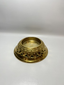 เชิงเทียนอะลูมิเนียมสีเงินคลาสสิก ขอบเชือก ทรงสูงเรียวเล็ก สำหรับเทียนขนาดเล็ก ขายส่ง ตกแต่งโต๊ะข้างเตียงโรงแรม - Product Image 6