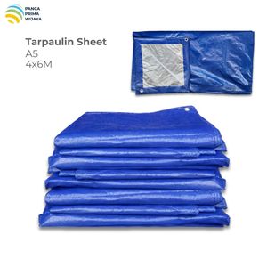High Quality Blue Silver PE Tarpaulin <b>Sheet</b> 4x6m 150 GSM Waterproof UV Resistant Heavy Duty <b>Plastic</b> Tarp Cover - Product Image 1