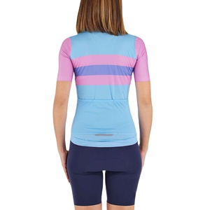 Ensemble de maillot de cyclisme pour femmes, personnalisé, réversible, respirant, antibactérien, à séchage rapide, manches courtes, vêtements de vélo - Product Image 2