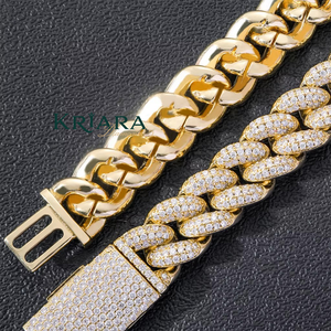 Bracelet pour homme en or jaune plaqué, diamant de laboratoire, argent 925, taille brillant rond, style hip-hop, usage quotidien - Product Image 4