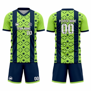 ชุดเครื่องแบบฟุตบอลมืออาชีพกางเกงขาสั้นเสื้อกีฬาพิมพ์ลายระบายอากาศได้ดีชุดทีมผู้ผลิตจำนวนมาก - Product Image 1