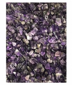 Éclats d'améthyste naturelle enchantée, pierres précieuses Feng Shui porte-bonheur, 100% authentiques, d'Inde, pour la création de figurines - Product Image 5