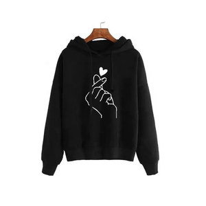 Nouveaux pulls en coton personnalisés avec logo en gros, pulls d'hiver pour femmes, col rond ample et manches longues, couleur unie - Product Image 4