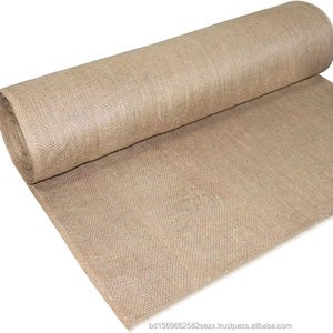 Rollo de tela de arpillera 100% yute ecológico para jardín, 40 pulgadas x 50 pies, color natural, para revestimiento de macizos elevados, cubierta de semillas y delimitación de maleza - Product Image 1