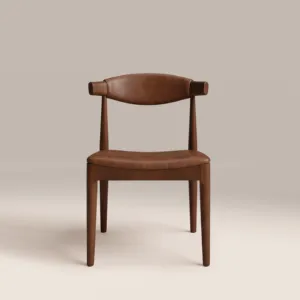 SILLA DE COMEDOR DE MADERA MARTON VINTAGE SINTERIOR TAN - Product Image 3