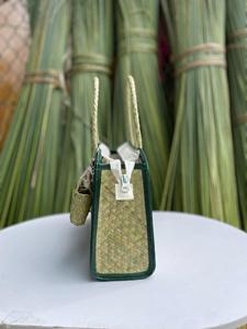 Handwoven Vietnamese <b>Straw</b> <b>Bag</b> Natural Seagrass Handbag Eco Friendly Boho Tote Handmade Vietnam Supplier Factory - Product Image 2