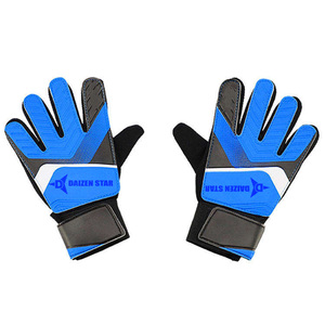 Daizen Star Football Goalkeeper Gloves Full Finger Non Slip Breathable Adjustable Wrist Strap <b>Hook</b> Loop Closure PU Material - Product Image 1