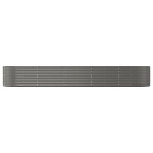 Jardinera Elevada de Acero con Recubrimiento en Polvo Gris de 176 x 55.1 x 26.8 Pulgadas, Macetas y Jardineras para Flores - Product Image 3