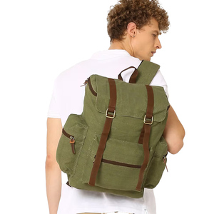 Waterproof Anti Theft Laptop Travel Bag USB Charging Port Durable <b>Canvas</b> 3L+ School Outdoor Lightweight Backpack Men - Product Image 2