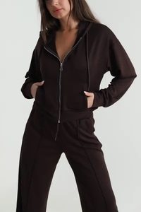 Survêtement de maternité réversible léger 100 % coton uni respirant et écologique pour femme, collection Printemps Streetwear, grandes tailles - Product Image 6