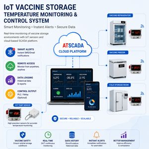 Système intelligent de surveillance de la température des stocks de vaccins |   Surveillance à distance ATSCADA – Disponible en version OEM - Product Image 1