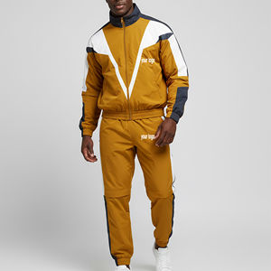 Survêtement streetwear sur mesure OEM/ODM, 100% nylon, color block, qualité premium, vêtements de sport respirants et coupe-vent pour homme - Product Image 1