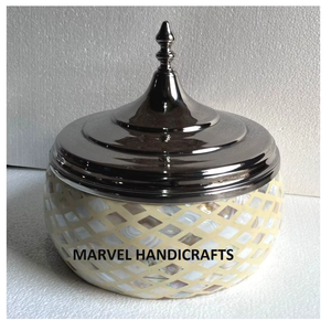 Hot Sale Serving casseroles mother of pearl inlay wooden stainless steel Food Warmer hotpot mop Serving casserole cookware sets - Product Image 3