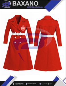 Manteau en laine de haute qualité pour femmes de la sororité Delta Sigma Theta, trench-coat long avec ceinture de la sororité DST - Product Image 6