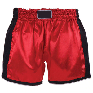 Shorts de boxe Muay Thai en satin pour entraînement de kickboxing, shorts de combat avec logo personnalisé, taille élastique, vêtements d'arts martiaux MMA en gros - Product Image 2