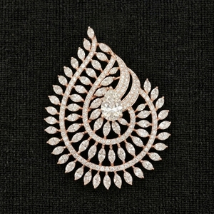 Colgante de Diamantes Chapado en Oro Rosa de 9k con Certificado IGI de Lujo, Diseño Moderno para Uso Diario de Mujeres y Niñas - Product Image 3