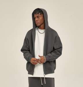 Sudaderas con Cremallera para Hombre de Alta Calidad 2026, 100% Algodón, Forro Polar, Antiarrugas, Transpirables, de Secado Rápido, Bordadas y Personalizables - Product Image 1