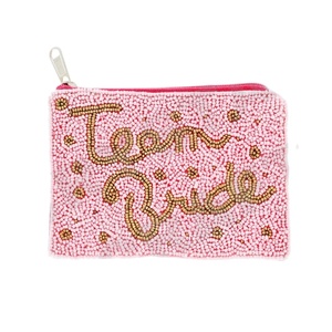 Monedero de Algodón con Cuentas Personalizado para Novias de CRYSTAL CRAFT, Hermoso Monedero Hecho a Mano, Accesorio de Moda - Product Image 1