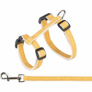 Arnés para Gato Color Ocre con Correa de 27-45 cm/13 mm, Arneses Premium para Mascotas - Product Image 1