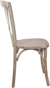 Modern Solid Wood <b>Dining</b> <b>Chair</b> Cross Back Design <b>Stackable</b> <b>Dining</b> Room Furniture Stable Home Furniture Microfiber Upholstery - Product Image 6