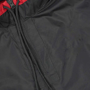 Men Winter Windbreaker Tracksuit Solid Black Red Midweight Polyester Sporty Zipper Fly Jacket <b>Pants</b> Set Outdoor Training Wear - Product Image 4