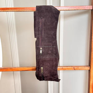 Nuevo cinturón de utilidad de cuero de ante unisex personalizado con 6 bolsillos riñonera minimalista-Riñonera de estilo de viaje - Product Image 6