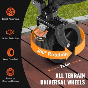 All Terrain Heavy Duty 400L <b>Foldable</b> Double Decker Wagon <b>Cart</b> 350 450 Lbs Capacity Collapsible Beach Wagon <b>Cart</b> 350 450 Lbs We - Product Image 4