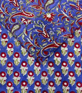 <b>Eco</b>-<b>Friendly</b> Woven Block Print Cotton <b>Fabric</b> for Dresses & Bags Jaipur Handmade Bulk Wholesale Supplier Factory Direct - Product Image 5