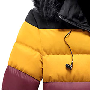 Veste matelassée pour homme à col montant, personnalisable avec logo, imperméable, pour usage extérieur, haute qualité, sur mesure - Product Image 3