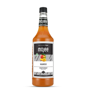 Sirop de mangue Mojee 1000 ML, saveur tropicale riche en bouteille, sans arôme artificiel, pour les cocktails - Product Image 1