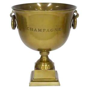 Bol à champagne en aluminium moulé de qualité durable, très vendu, pour refroidir les bouteilles, utilisation à la maison et lors de fêtes. - Product Image 5