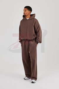 Conjunto Deportivo Unisex Oversize de Moda, Ropa Casual Urbana, Conjunto Jogger, Atuendo Deportivo Moderno para Gimnasio, Traje de Dos Piezas Personalizado - Product Image 3