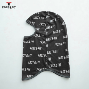Masque facial coupe-vent unisexe en polyester 100 % de haute qualité, design par sublimation, pour usage quotidien, noir, personnalisable, vente en gros - Product Image 3
