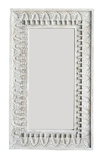 Contemporary Decorative <b>Mirror</b> for Modern Interiors Elegant Neutral Frame Styling with Premium Statement Beauty - Product Image 3