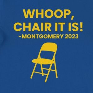 เสื้อยืดลายกราฟิก Custom Whoop Chair ธีมสีน้ำเงินทอง แขนสั้น คอกลม สไตล์ลำลอง สำหรับงานอีเว้นท์ แฟชั่นสตรีทแวร์ ขายส่ง - Product Image 4