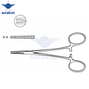 Pinzas Micro Halsted de 12.5 cm (5 Pulgadas), Rectas, Extra Delicadas, de Acero Inoxidable Premium, Hemostáticas, para Microcirugía - Product Image 5