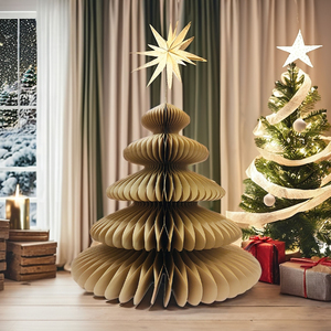 Décoration de sapin de Noël en papier pour une ambiance festive - Product Image 1
