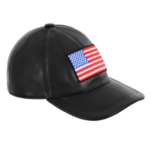 Casquette de baseball unisexe en cuir avec logo personnalisé, broderie drapeau américain, réglable, pour le golf en extérieur, plusieurs couleurs, fournisseur en gros - Product Image 2