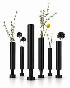 Vase à fleurs magnétique doré tendance, ensemble de vases de table modernes en métal de luxe écologique pour mariage - Product Image 4