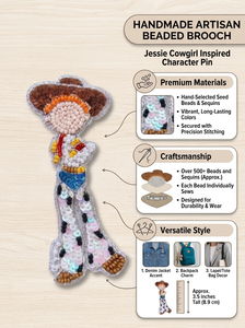 Hand Beaded Cowgirl Girl Patch Embroidered Sequin Western Character Applique for Jackets <b>Bags</b> <b>Hats</b> Garment Decoration - Product Image 6