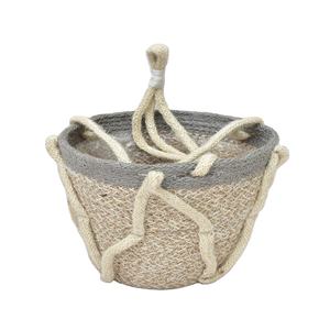 Panier à fleurs en corde de jute Panier de rangement suspendu Fait à la main Panier à plantes en corde de jute Pots suspendus fabriqués à la machine avec le prix le plus bas - Product Image 6