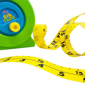 Ruban à mesurer en plastique métrique en gros, jouet éducatif souple de 100 cm pour la maternelle, matériel pédagogique en vrac pour la salle de classe, OEM - Product Image 4