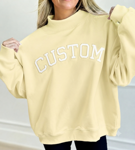 เสื้อสเวตเชิ้ตปักลายสำหรับผู้หญิง สีพื้น แขนยาว สวมใส่สบาย เหมาะสำหรับฤดูหนาว ดีไซน์แบบไม่บุซับใน เป็นมิตรต่อสิ่งแวดล้อม ผลิตจากผ้า OEM - Product Image 1