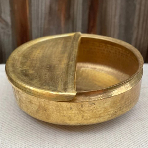 Bol de pédicure doré martelé personnalisable, le plus vendu, de luxe, de forme ronde, poli brillant - Product Image 6
