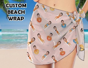 Custom Printed Polynesian <b>Sarong</b> Hawaiian Pareo Lightweight Beach <b>Wrap</b> Tropical Resort Wear OEM ODM Textile Factory - Product Image 1