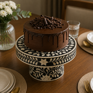 Support à gâteau artisanal en bois nacre, 6 pièces, assiettes et plats au chocolat, décor pour la maison, plateau à cadeau, décoration de mariage - Product Image 4