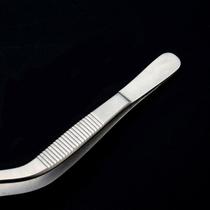 Pinzas Curvas de Acero Inoxidable para Tejidos, Pinzas Ligeras para Nariz, Garganta y Oído, Instrumento Médico de Precisión Reutilizable - Product Image 3