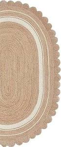 Tapis et carpettes modernes tressés en jute et coton, fabriqués à la machine, écologiques, antidérapants, de forme ovale, pour la décoration de grands salons - Product Image 5