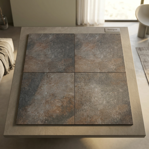 Realgres-Baldosas de porcelana de cuerpo completo, granito rústico, 60x60, color marrón del Caribe, para exteriores, jardín, Patio, cemento - Product Image 5