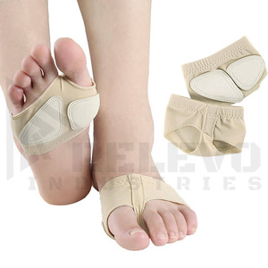 Chaussures de danse à demi-semelle personnalisées en tissu extensible avec logo imprimé pour la danse, pour commande en gros - Product Image 2